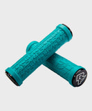 Race Face Grippler lock-on MTB bike handlebar grips with durable rubber and dual lock-on design for secure, comfortable riding.