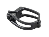Trek Domane+ LT black front derailleur clamp for bike gear components, durable and secure bike gear attachment.