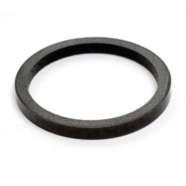 M Part carbon fiber 1-1/8 inch headset spacer with 3mm thickness for bike steering components, lightweight and durable.
