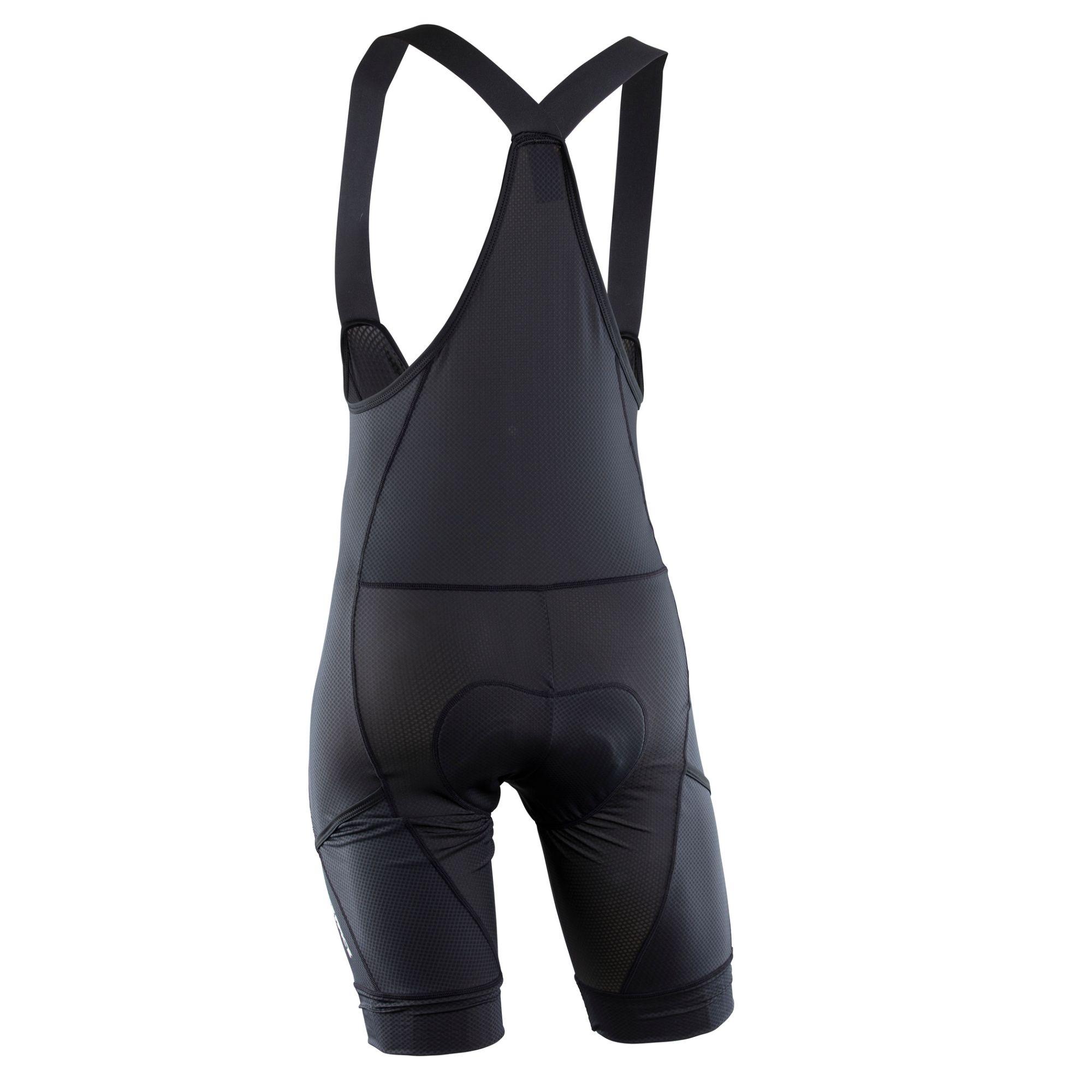 Race Face Stash Bib 2020 long cycling shorts with thigh pockets and Italian chamois for comfortable bike riding.
