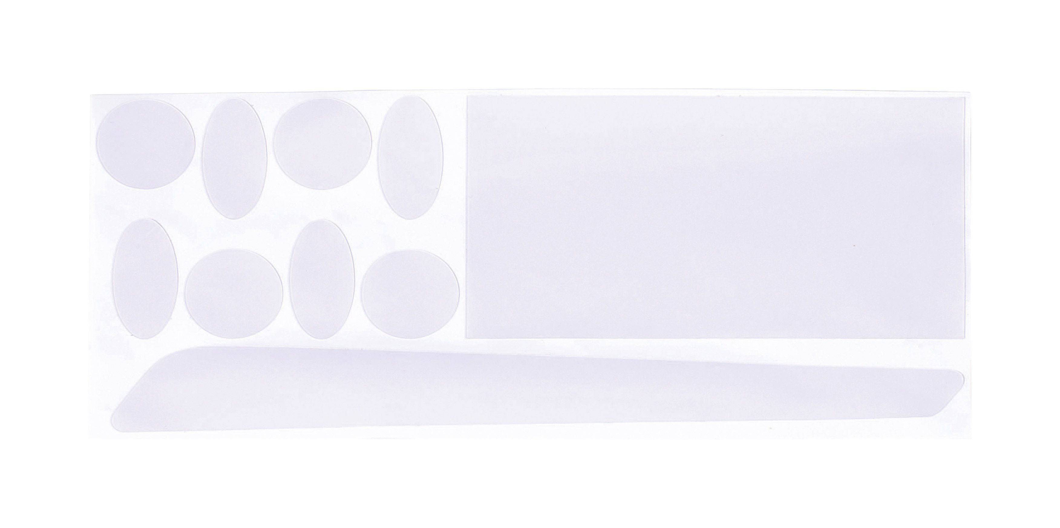 BBB BBP-57 ClearSkin transparent bike frame protector pads showing clear, adhesive-backed scratch guard for bike frame protection
