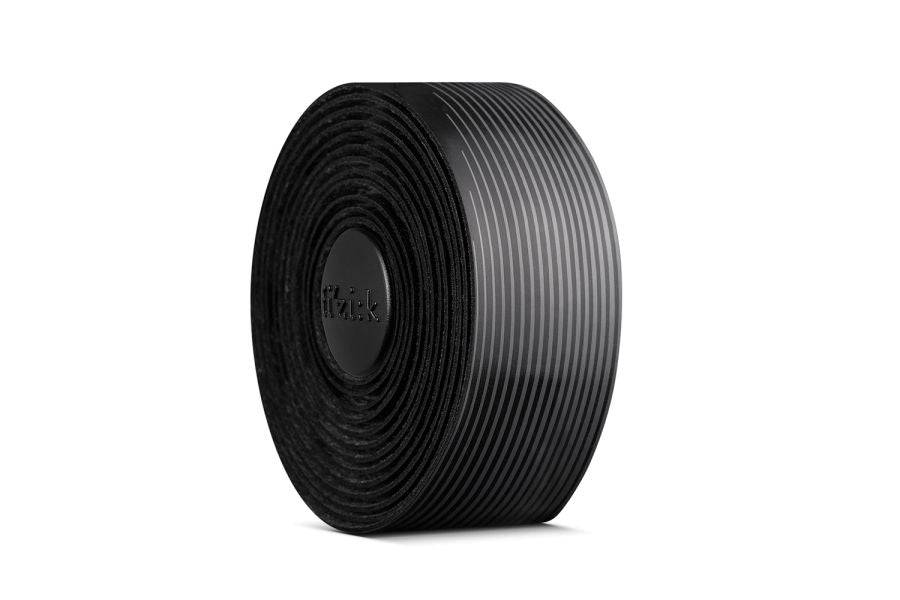 Fizik Vento Microtex Tacky bi-color cycling handlebar tape with non-slip surface, designed for comfortable bike grip.