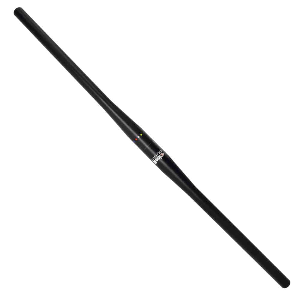 Black anodized Cinelli Wand Road Handlebar in 78cm length with 31.8mm clamp, made of lightweight alloy for cycling components.