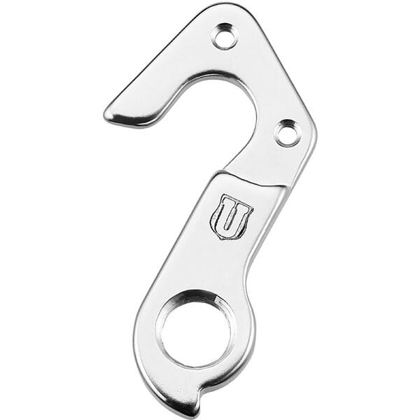 M Part Gear Hanger GT, durable bike frame protection component, shown mounted on a bicycle frame for gear shifting stability.