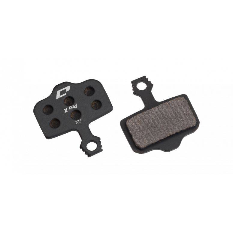Jagwire Pro Extreme Sintered Disc Brake Pads for SRAM AXS and Avid road bikes, showing the brake pad components and branding.