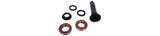 Trek full suspension mountain bike main pivot hardware kit in black for 2008+ trail and all-mountain models, includes six components.