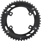 Shimano CUES FC-U6010-2 11-speed 46T double outer chainring for 46-32T crankset, made of durable bicycle component material.