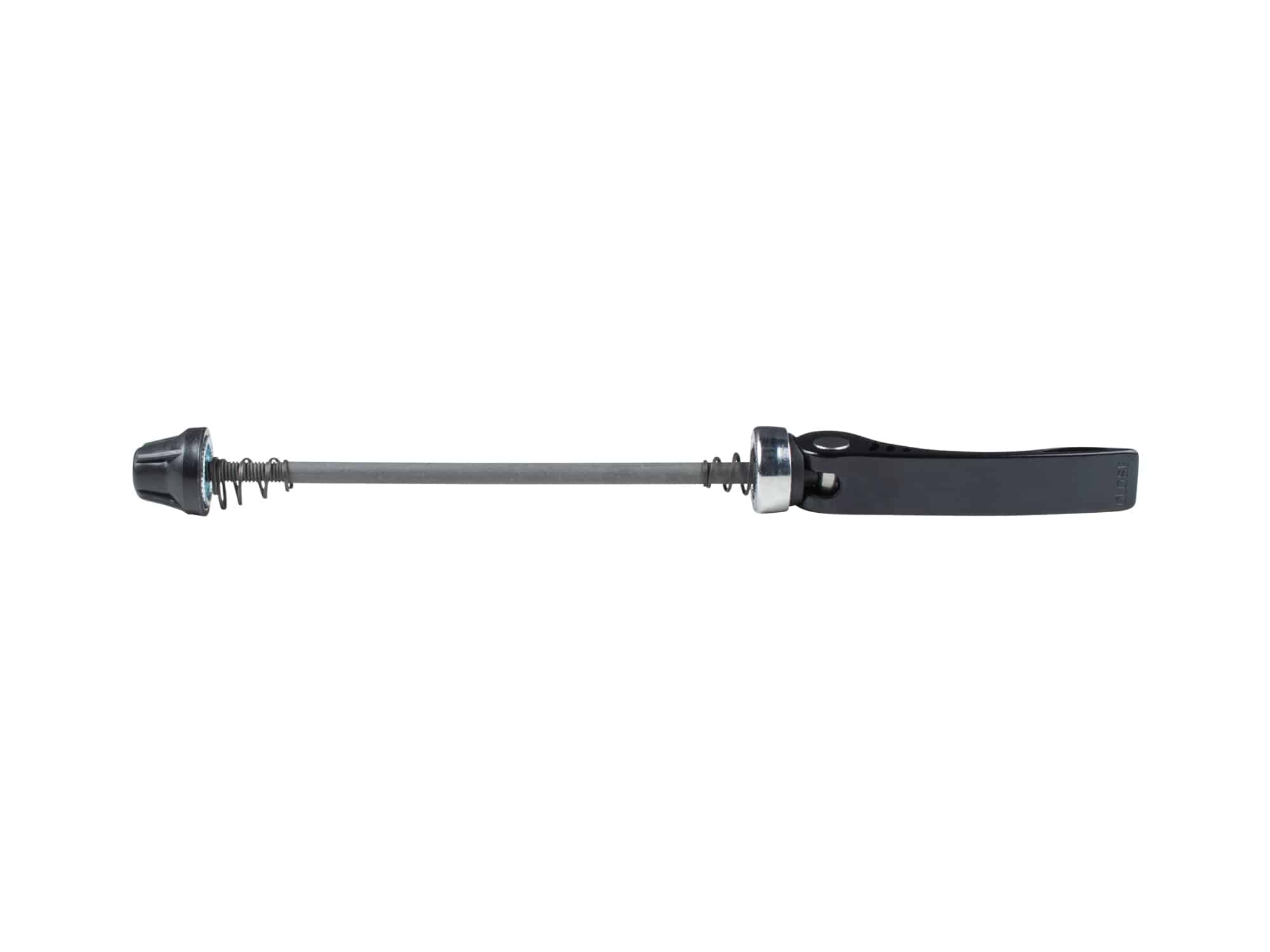 Bontrager Formula QR-22 external cam bicycle wheel skewer for secure bike wheel attachment, showing the skewer and cam mechanism.