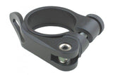System EX MTB seatpost clamp with quick release mechanism, 15mm height, durable bike components accessory.