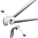 M Part gear hanger for bikes, durable replacement component, suitable for various bike brands, shown on a bicycle gear system.