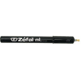 Zefal MT aluminium frame fit hand pump with flexible valve adapter and mount clips for bicycle tire inflation.