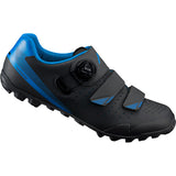 Shimano ME4 SPD Shoes, Black/Blue, Size 42