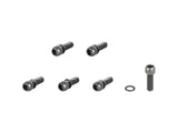 Black Trek RCS Pro Stem fasteners, M5 x 15mm bolts, securely attaching bike stem for a high-performance cycling setup.