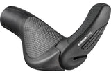 Ergon GP3 bike grips with adjustable 3-finger bar ends, offering enhanced control and comfort for cycling components.