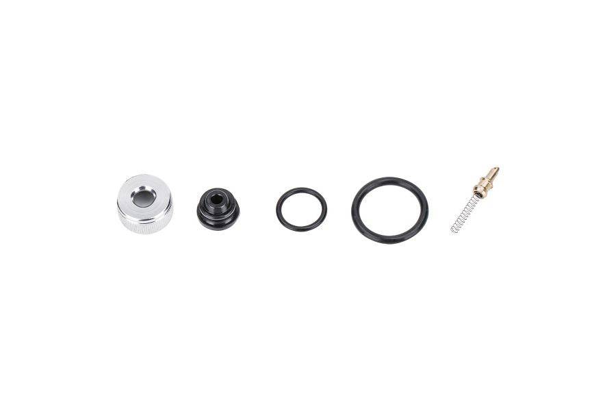 Topeak JoeBlow Ace DX pump rebuild kit in black and silver for maintenance and repair of bike pumps.