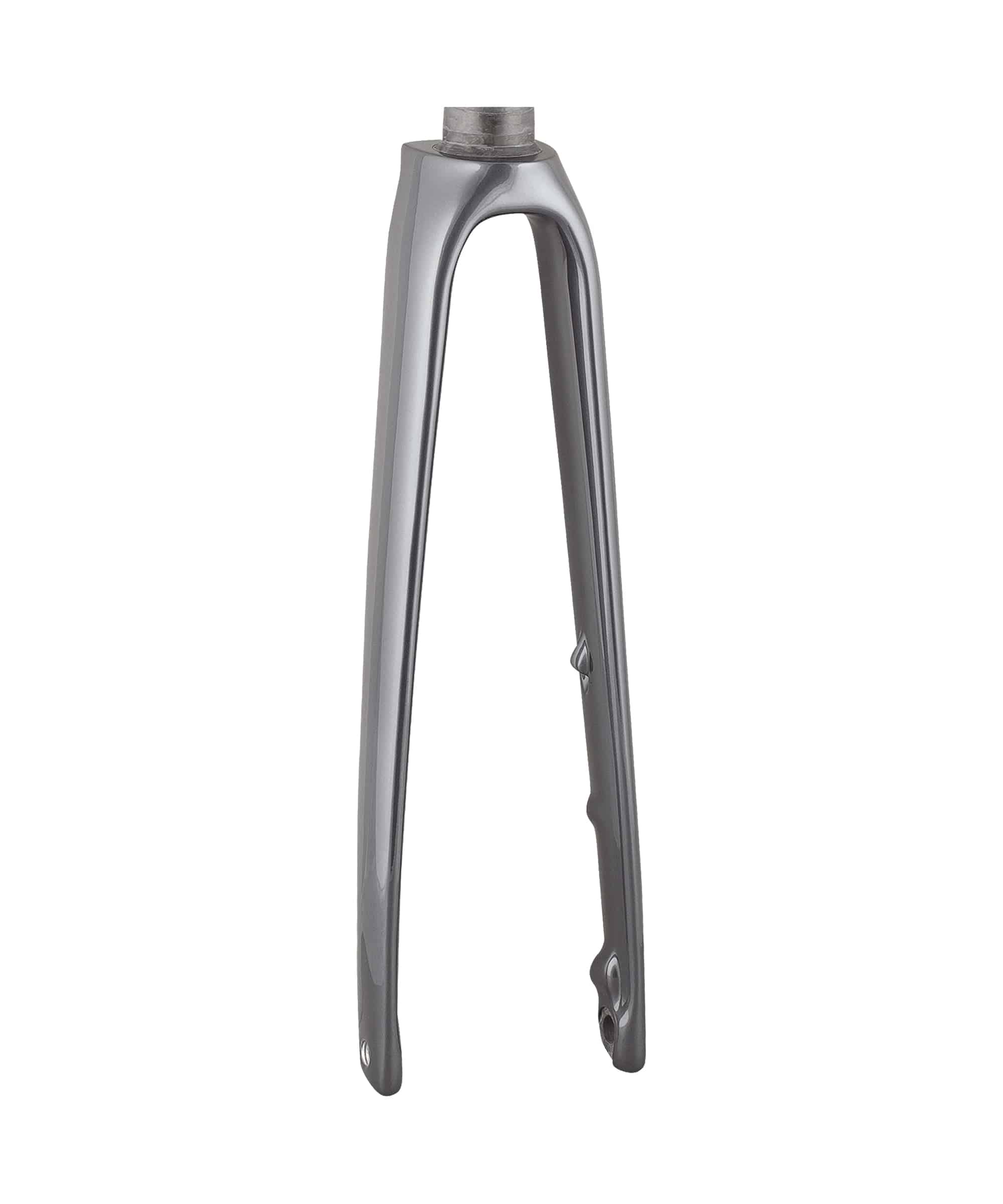 Trek Emonda SL7 carbon forks for road racing bikes, lightweight and aerodynamic bike components with sleek black finish.