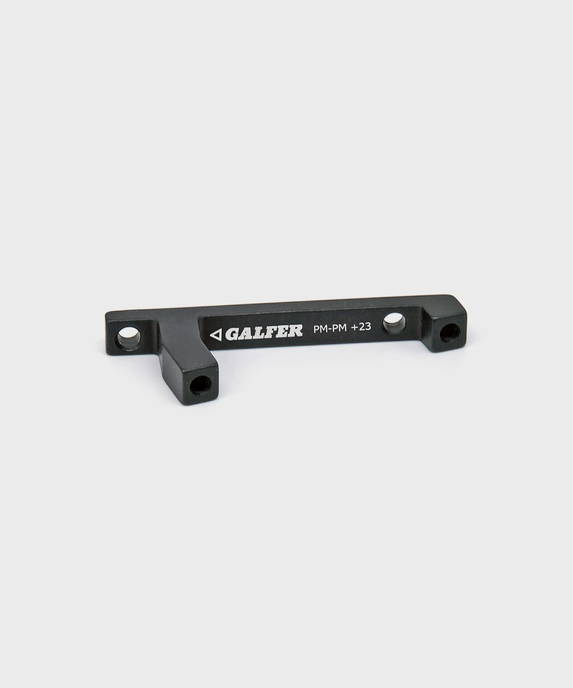 Galfer bike radial caliper adapter for postmount frames, used for brake upgrades on mountain bikes.