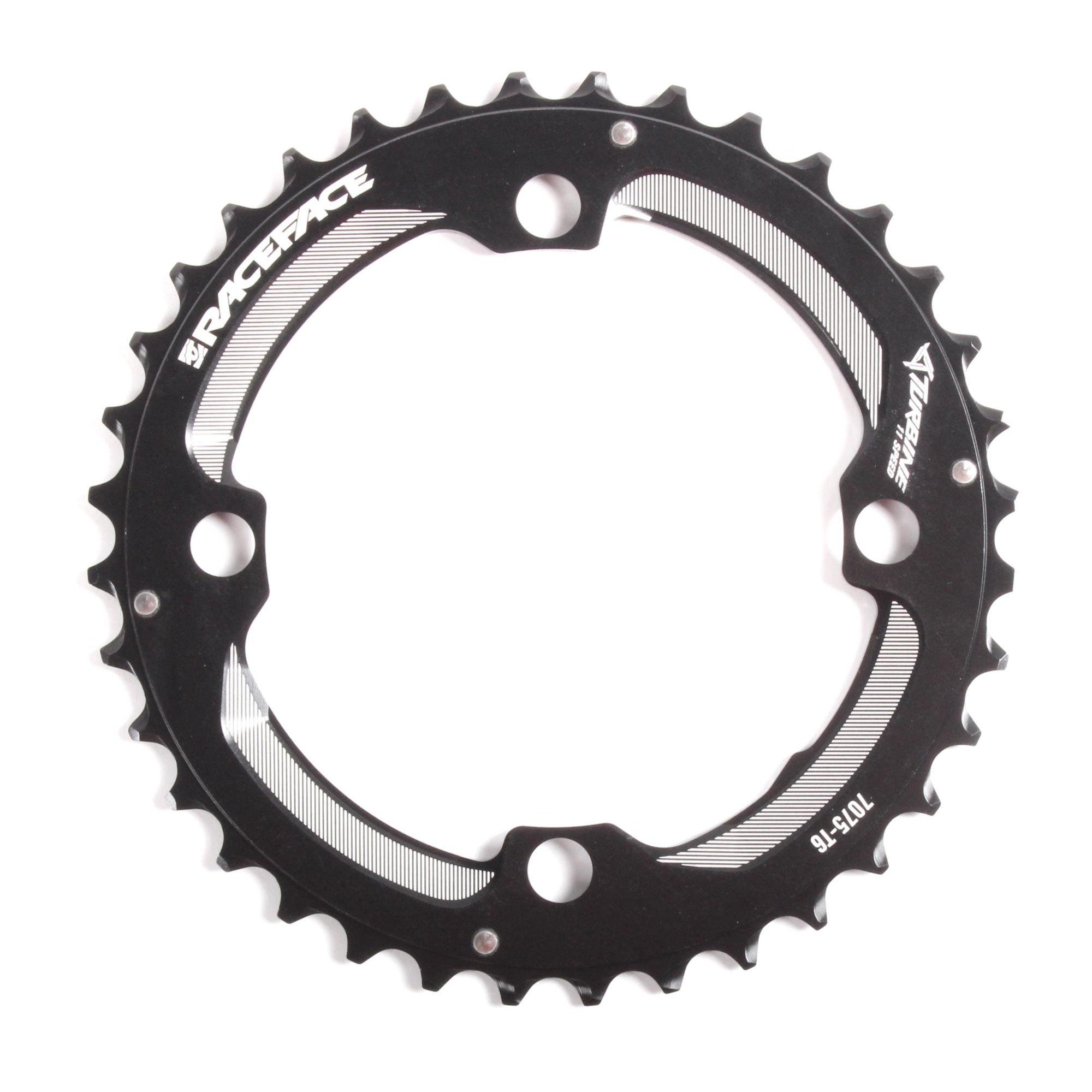 Race Face Turbine 11-speed chainring for XC mountain bikes, 104/64 BCD, durable component for smooth shifting.