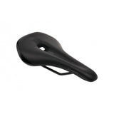 Ergon SM Pro men's mountain bike saddle with ergonomic pressure relief design, showcasing the saddle's shape and supportive padding.