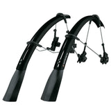 SKS Raceblade Pro black mudguard set for road bikes with disc brakes and aero forks, designed to protect against road spray