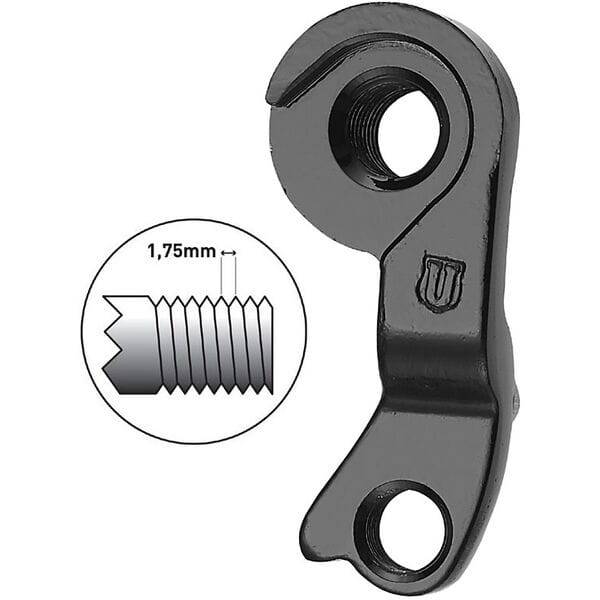 M Part Gear Hanger Bulls Direct Mount M12 1.75 for bike frame protection, showing the metal hanger with mounting thread.