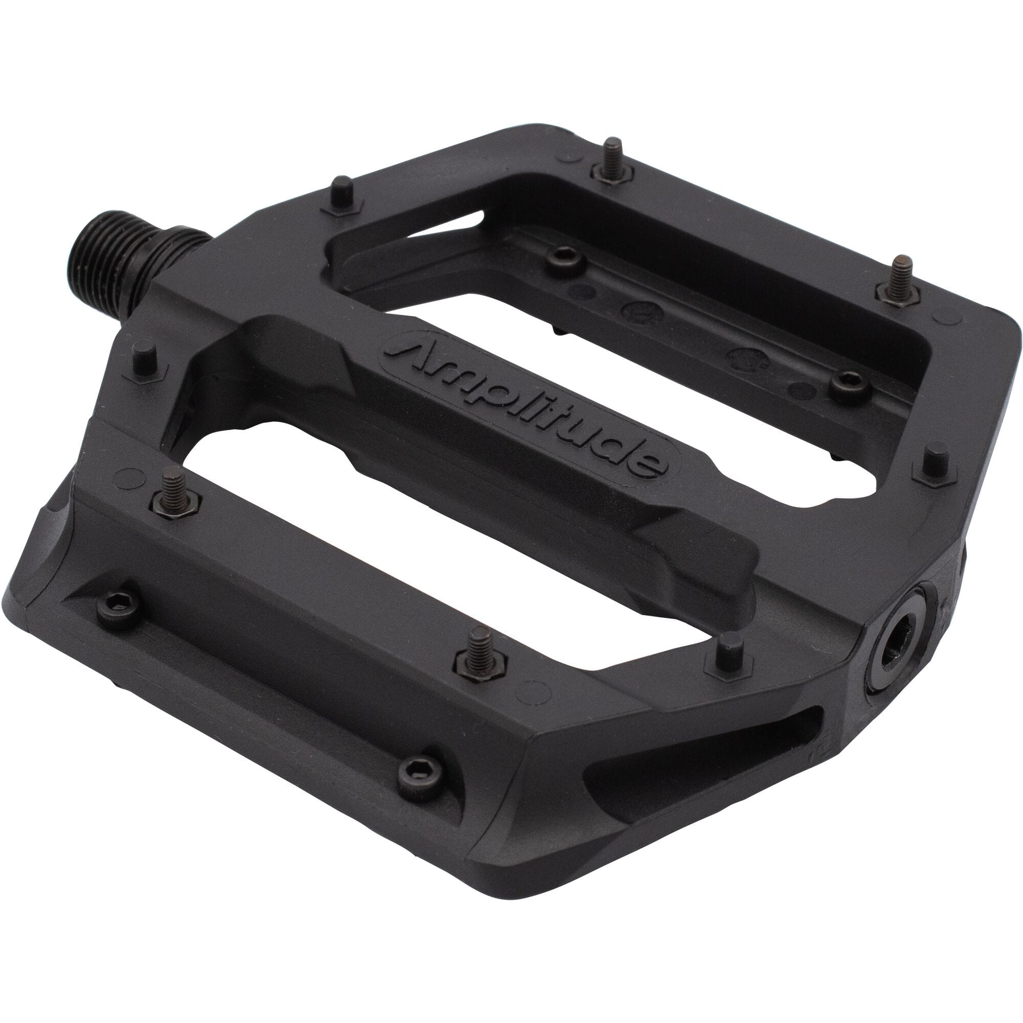Amplitude G100 Flat Pedal with replaceable pins, black
