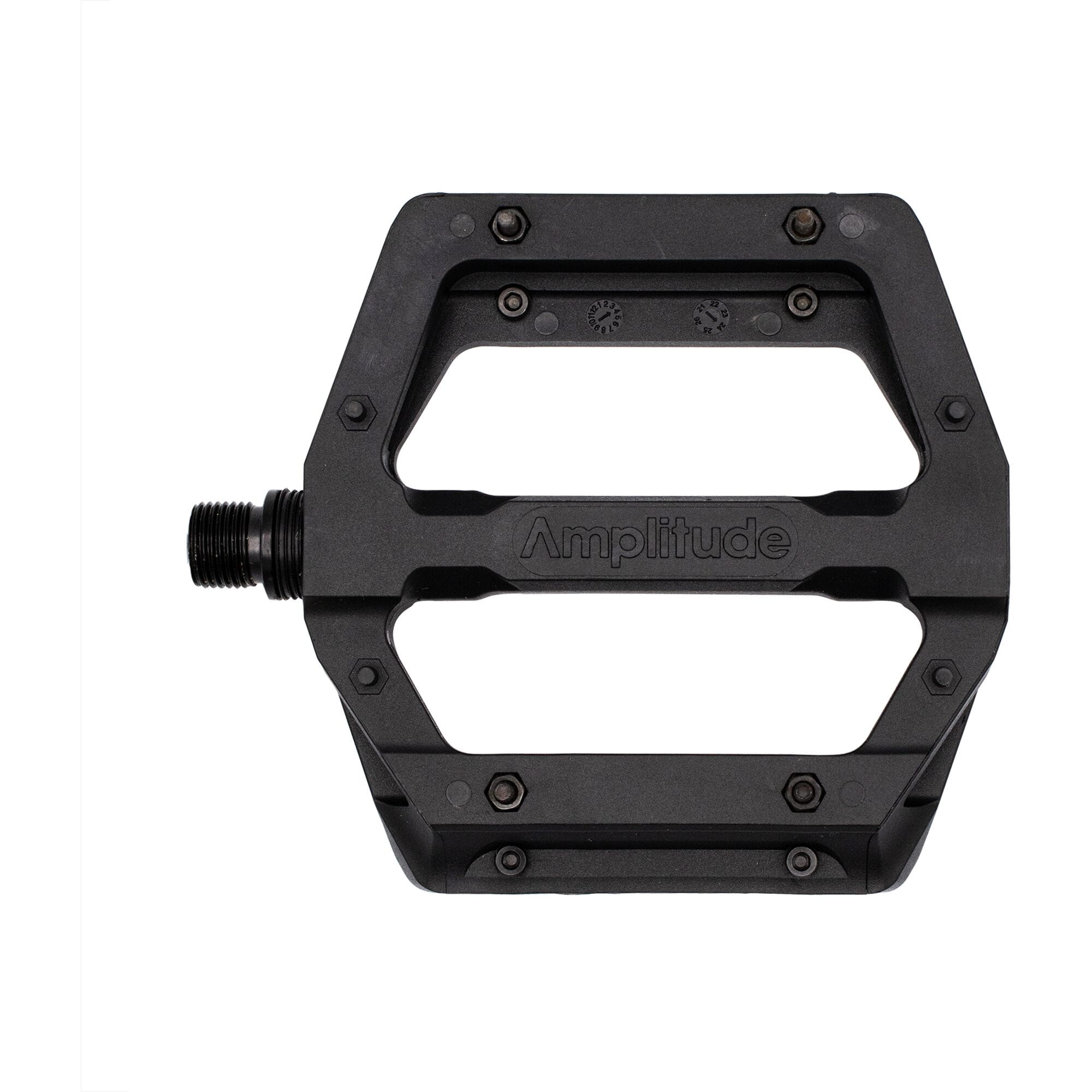 Amplitude G100 Flat Pedal with replaceable pins, black