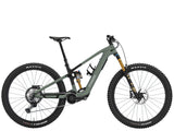 Trek Fuel+ EX 9.8 XT Gen 2 electric mountain bike with suspension, disc brakes, and sleek frame design.