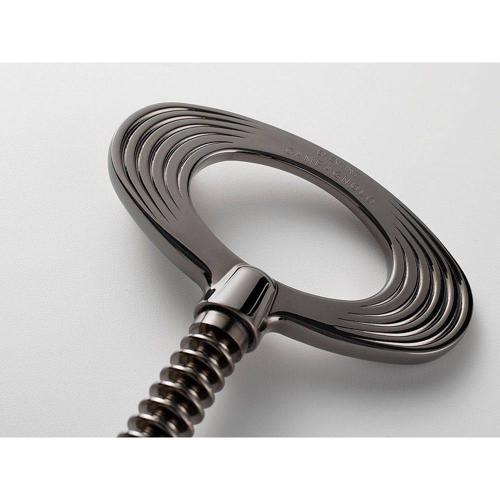 Campagnolo Big Chrome Corkscrew with telescopic self-aligning wine opener and accessories for wine bottle opening.