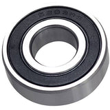 M Part 6203 2RS cartridge bearing for bicycle hubs and wheels, showing a durable metal bearing with rubber seals.