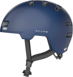 ABUS Skurb helmet for urban sports and commuting, lightweight protective helmet with adjustable straps and ventilation.