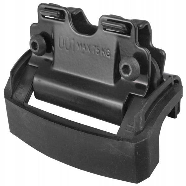 Thule Fixpoint fitting kit for secure car rack installation, showing metal brackets and mounting hardware.