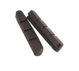 Black Bontrager road brake pad inserts for Shimano bicycles, durable components designed for reliable braking performance