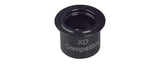 Bontrager DT240 12mm drive side axle end cap in black for 142/148mm OLD front and rear bike hubs.