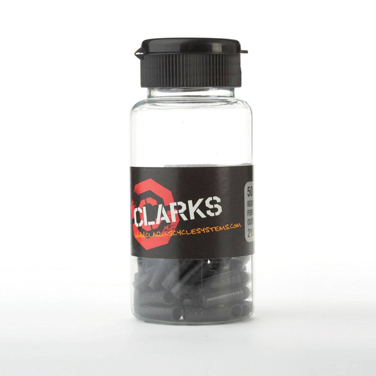 Clarks Push-to-Fit 2P Brake Cable Ferrule Plastic (150pcs): | Swinnerton Cycles