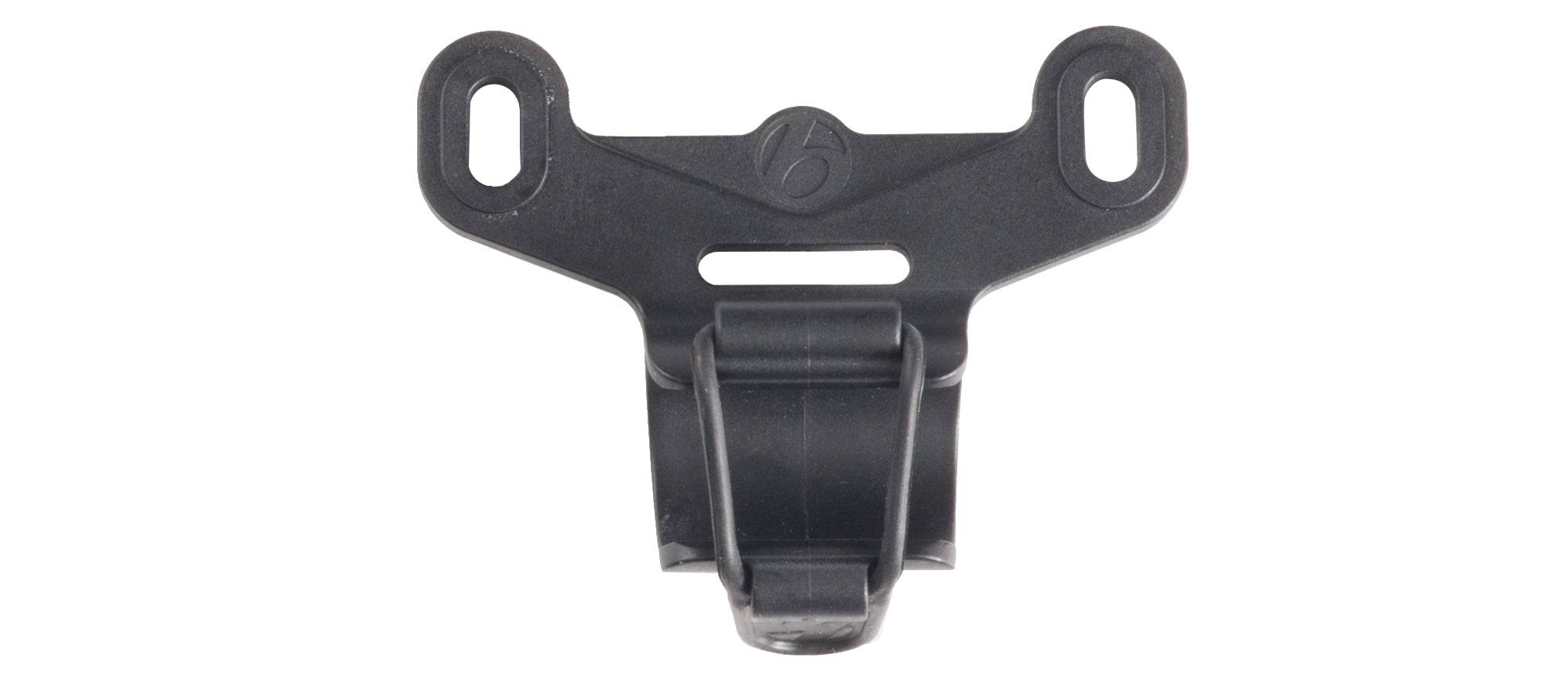 Bontrager Air Support HP hand pump mounted on bike frame bracket, accessory for bike inflation and maintenance.