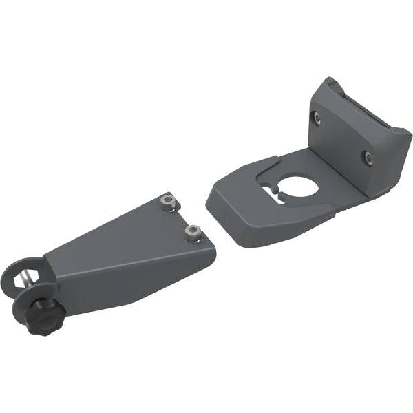 Urban Iki MTB adaptor for child seat, compatible with A head stem and cut steerer bikes, shown attached to a bike's frame.