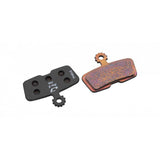 Jagwire Pro Extreme Sintered Disc Brake Pads for SRAM Code Black Pro Extreme mountain bike brake system, showing close-up of pads