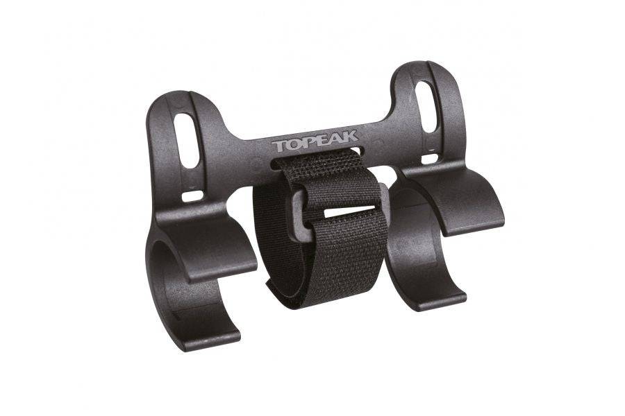 Topeak spare mounting bracket with hook and loop strap for Mountain DA/DA-G pump, accessory for secure attachment.