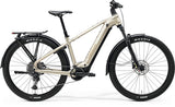 Merida eFloat CC 500 EQ MY26 electric hybrid bike with Bosch CX motor, 800Wh battery, suspension, and MTB tires.
