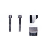 Black DMR Defy50 replacement collet for stem stability and steering control, shown in close-up with mounting details.