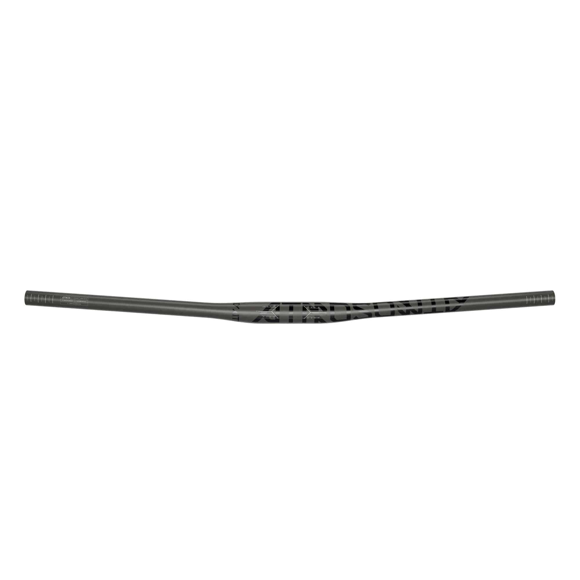 Truvativ Atmos Carbon Handlebar, 31.8mm Clamp, 760mm Wide, 0mm Rise A1: MATTE CARBON WITH GLOSS BLACK LOGOS 760MM | Swinnerton Cycles