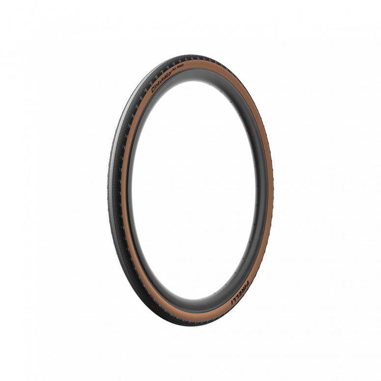 Pirelli Cinturato All Road gravel and mixed terrain tubeless-ready tyre mounted on a bike wheel