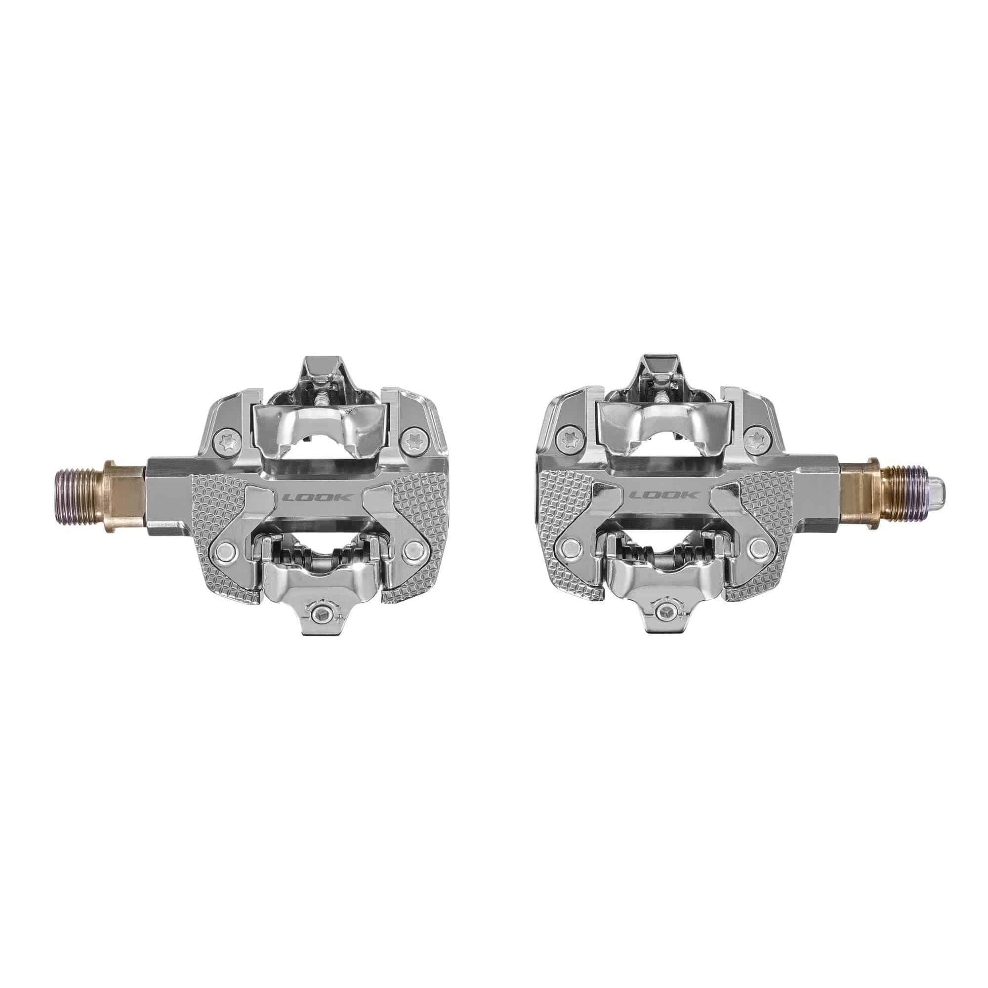 LOOK X-Track Single Sided Powermeter Pedals: SILVER | Swinnerton Cycles