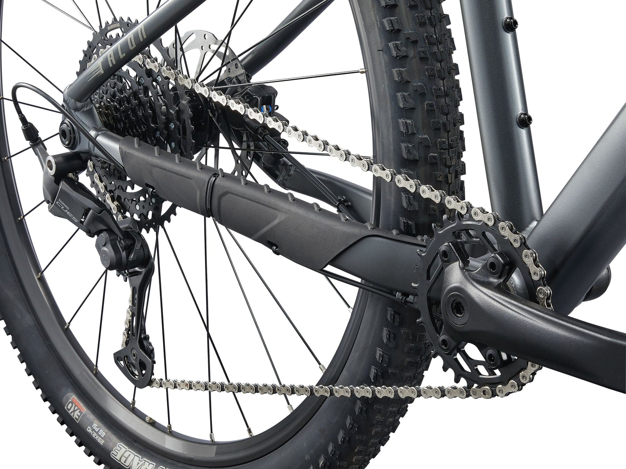 Giant Talon 29 1 mountain bike with Shimano CUES U6000 disc brakes, unisex design, black frame, and knobby tires for off-road riding.