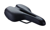 BBB BSD-111 SportPlus Ergo Bike Saddle with steel rails, 170x270mm, unisex comfort bicycle seat for cycling.
