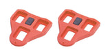 BBB BPD-02A RoadClip Look Delta 9° cleats for BBB BPD-05 and Look pedals, shown attached to cycling shoes in the image.