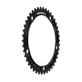 Genetic Chain Ring Tibia Track Chainring, CNC machined aluminum, 1/2 x 1/8 inch, for road bike components, detailed close-up image