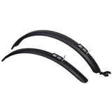 Zefal Trail 55 mountain bike mudguard set mounted on seat post, fits tires up to 50mm wide, accessory for off-road cycling.