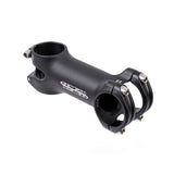 Genetic SLR Road Bike Stem 31.8mm with flip-flop and split bar clamp, showing the sleek black component for cycling performance.